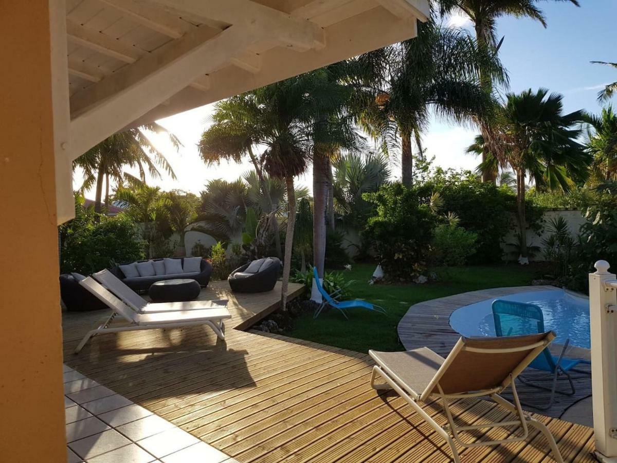 Villa Iguanou Et Piscine En Bord De Mer Proche Plages Marina Et Golf Saint-Francois  Kültér fotó