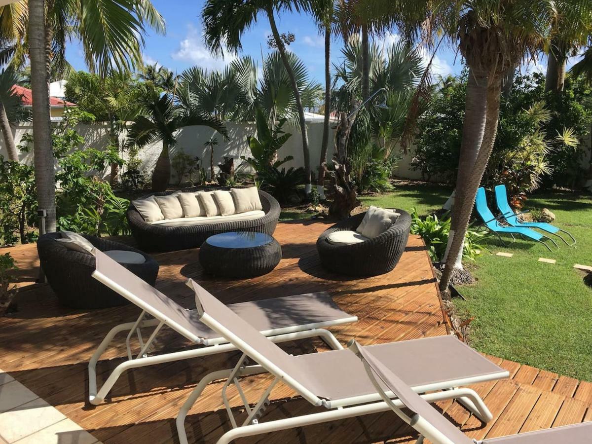 Villa Iguanou Et Piscine En Bord De Mer Proche Plages Marina Et Golf Saint-Francois  Kültér fotó