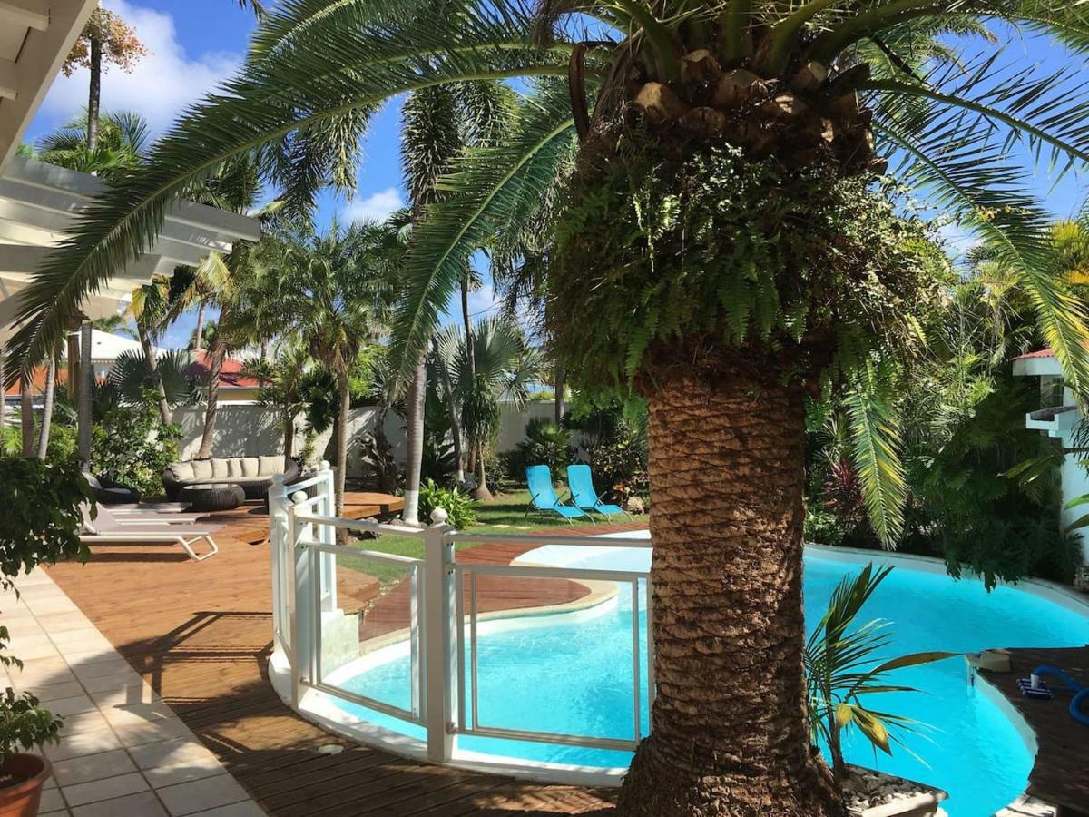 Villa Iguanou Et Piscine En Bord De Mer Proche Plages Marina Et Golf Saint-Francois  Kültér fotó