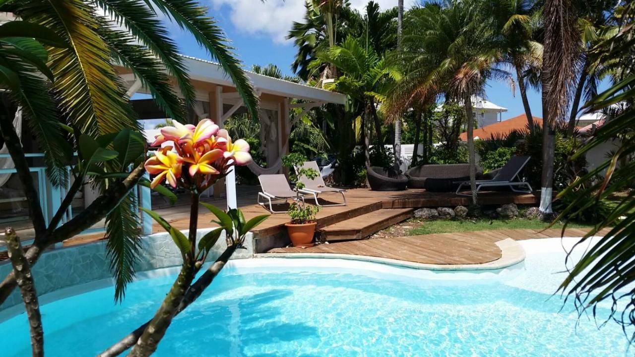 Villa Iguanou Et Piscine En Bord De Mer Proche Plages Marina Et Golf Saint-Francois  Kültér fotó